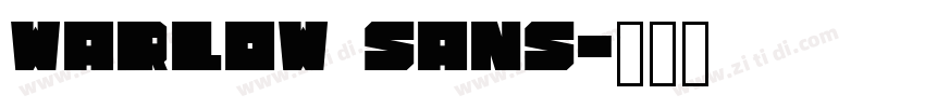 Warlow Sans字体转换